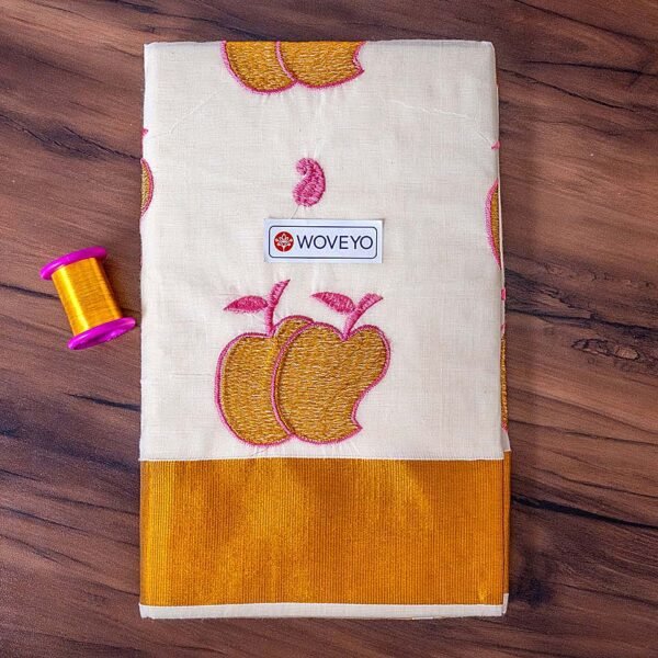 Designer Embroidery Kerala Saree