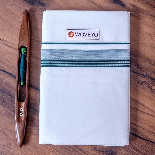 Colour Zari Kerala Bleached Dhoti