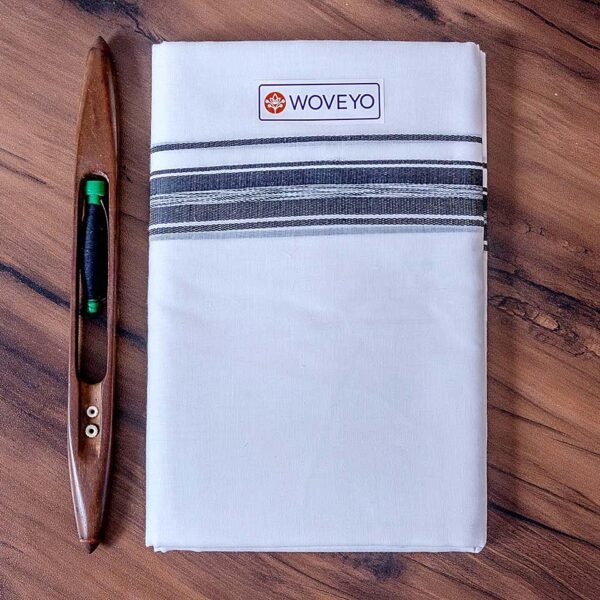 Colour Zari Kerala Bleached Dhoti