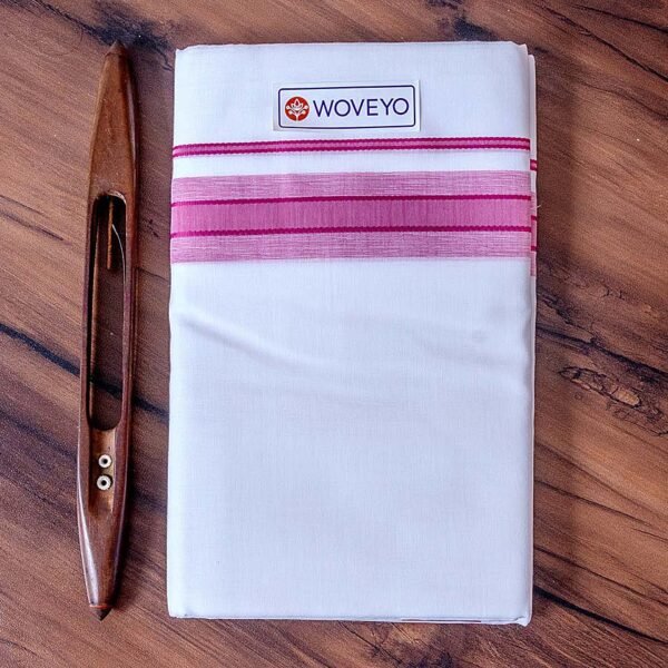 Colour Zari Kerala Bleached Dhoti