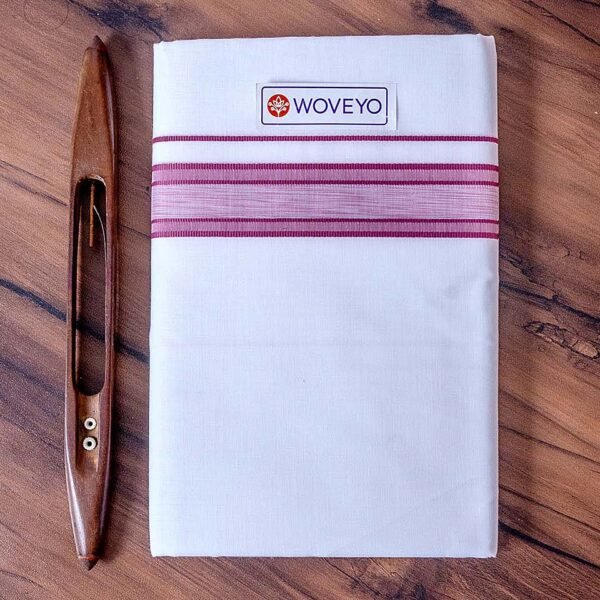 Colour Zari Kerala Bleached Dhoti