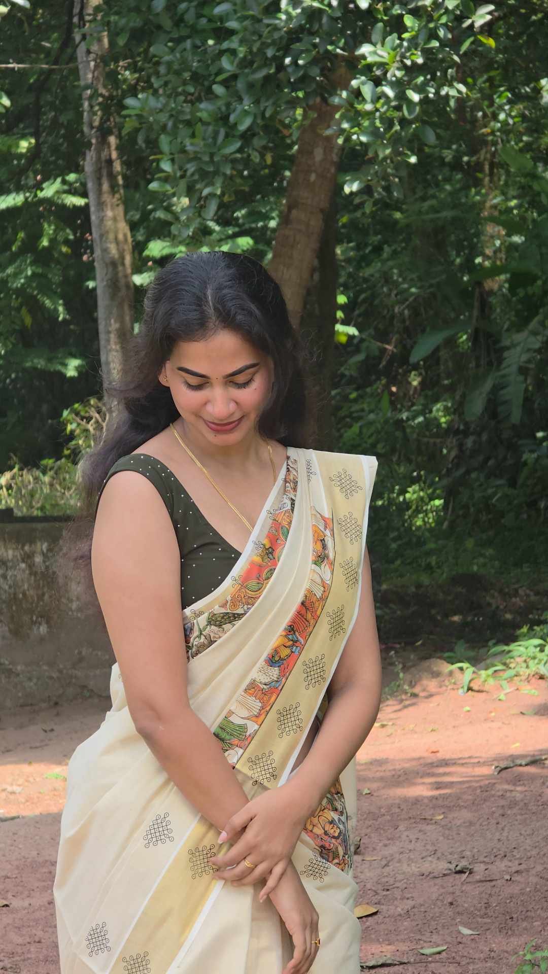 Seetha Kalyanam Kerala Tissue Saree - Image 2