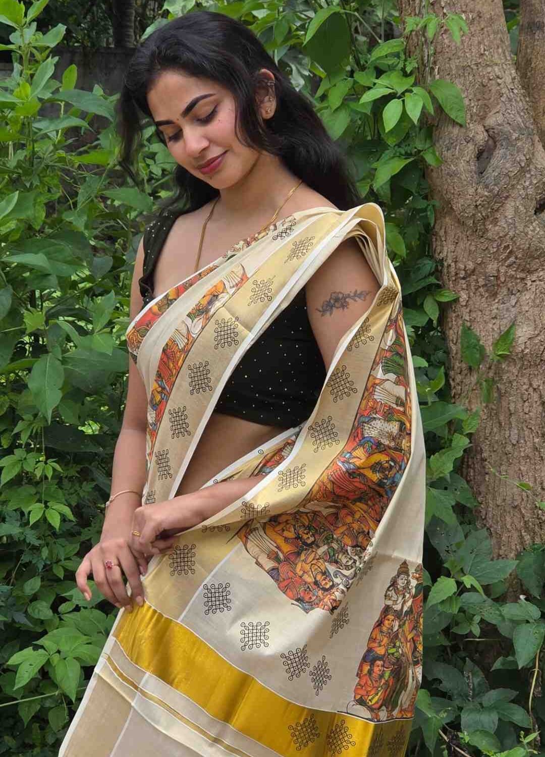 Seetha Kalyanam Kerala Tissue Saree